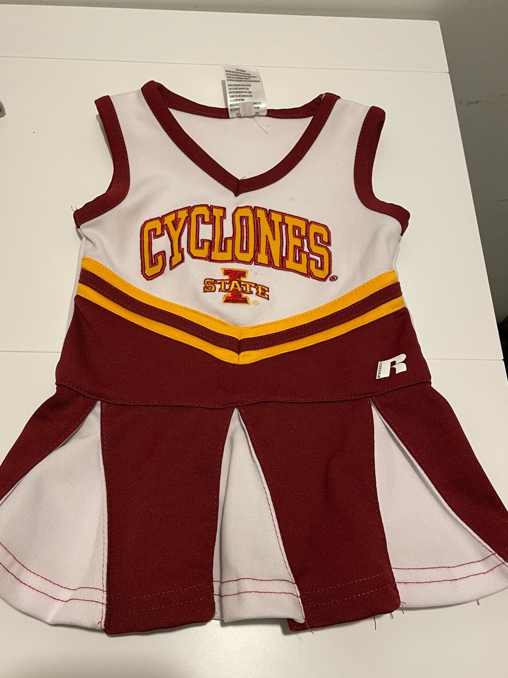 Russell Brand Baby Infant 12 Months Iowa State Cyclones Cheerleading Uniform
